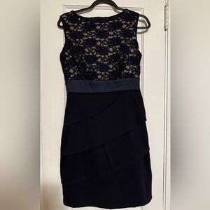 Connected Apparel Navy Sleeveless Dress